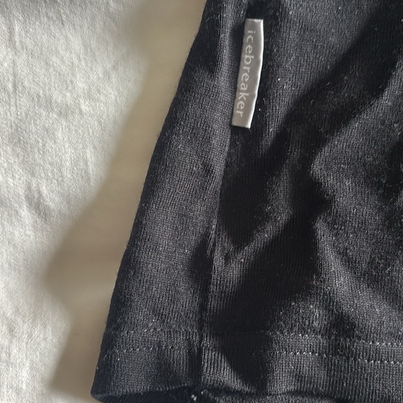 Icebreaker men’s 1/4 zip medium black 100% merino wool - Picture 5 of 8